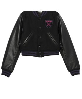 【エックスガール/X-girl】のBABY STADIUM JACKET 人気、トレンドファッション・服の通販 founy(ファニー) ファッション Fashion レディースファッション Fashion for Women アウター Coat / Outerwear Collection レディースジャケット・軽アウター Jackets コンパクト Compact, Small Size シンプル Simple, Minimal ジャケット Jacket, Outerwear デニム Denim, Jeans Material フロント Front, Front Design 今季 This Season, Current Season 無地 Plain, Solid Color |ID:prp329100004707477