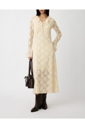 【マウジー/moussy】のFLOCKY LACE ドレス 人気、トレンドファッション・服の通販 founy(ファニー) ファッション Fashion レディースファッション Fashion for Women ワンピース Dresses フォーマル・パーティードレス・結婚式用ドレス Elegant & Casual Dresses おすすめ Recommended / Our Picks ジャケット Jacket, Outerwear ドレス Dress, One-Piece フリル Frill, Ruffle ベロア Velour, Soft Velvet レース Lace, Lace Fabric 人気 Popular, Best Seller 再入荷 Restock / Back in Stock |ID:prp329100004707481