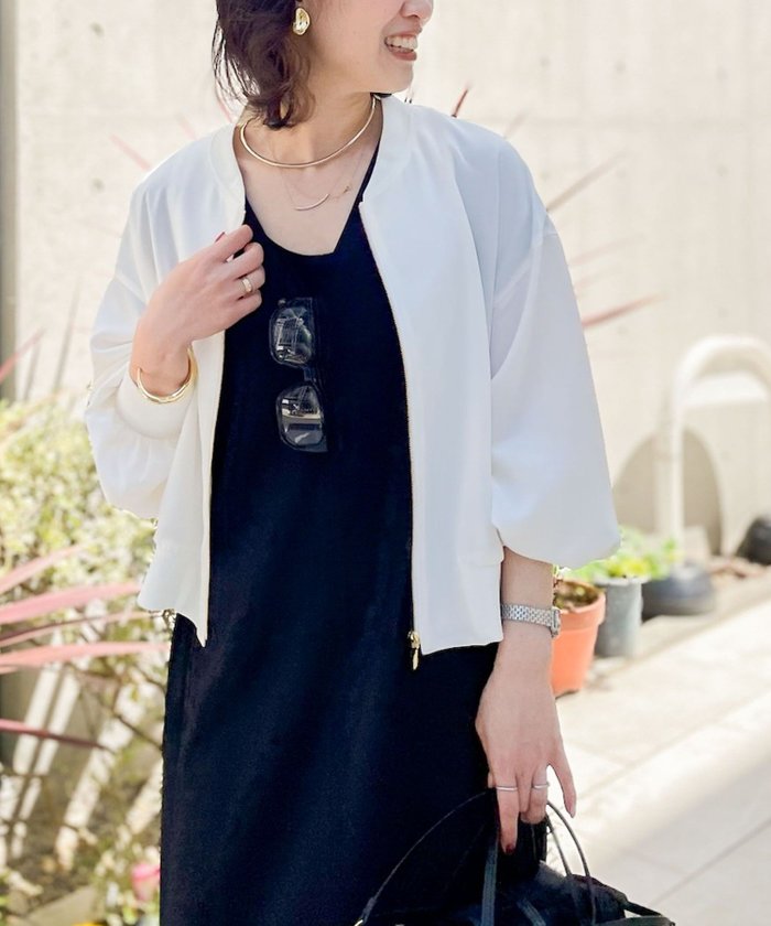 【ノーリーズ/NOLLEY'S】のウォッシャブル強撚ライトブルゾン インテリア・キッズ・メンズ・レディースファッション・服の通販 founy(ファニー) https://founy.com/ ファッション Fashion レディースファッション Fashion for Women アウター Coat / Outerwear Collection ブルゾンジャケット・スポーティアウター Blouson Jackets 2025年 2025 2025春夏・S/S Spring/Summer 2025 SS25 おすすめ Recommended / Our Picks ウォッシャブル Machine Washable シアー Sheer, See-Through ショート Short, Short Length ブルゾン Blouson, Bomber Jacket 夏 Summer |ID: prp329100004707496 ipo3291000000034000368