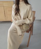 【ラジュール/Lajour】のハイネックニットワンピース アイボリー|ID: prp329100004707498 ipo3291000000034000394