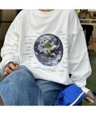 【チャオパニックティピー/CIAOPANIC TYPY】の【WEB限定】【UNISEX】MOON/EARTHスウェット ホワイトその他1|ID: prp329100004707503 ipo3291000000034000424