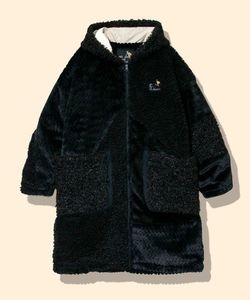 【ゴースローキャラバン/go slow caravan】のボアファーMIXパッチワークコート (WOMENS) インテリア・キッズ・メンズ・レディースファッション・服の通販 founy(ファニー) https://founy.com/ ファッション Fashion レディースファッション Fashion for Women アウター Coat / Outerwear Collection コート・ロングコート・ピーコート Long Coats, Peacoats & More イエロー Yellow スペシャル Special, Limited Edition パッチワーク Patchwork, Mixed Fabric パープル Purple, Violet 防寒 Cold Protection, Winter-Ready |ID: prp329100004707504 ipo3291000000034000429