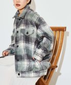 【コンバーストウキョウ/CONVERSE TOKYO】のSHAGGY CHECK CPO JACKET グリーン|ID: prp329100004707520 ipo3291000000034000581