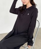 【ラナン/Ranan】のRanan/ U.S.P ポロ衿長袖リブワンピース BL|ID: prp329100004707523 ipo3291000000034000602