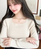 【モーメントプラス/moment+ / MEN】の12Gスクエアネックリブニットプルオーバー ナチュラル|ID: prp329100004707556 ipo3291000000034547553