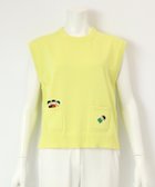 【ピッコーネクラブ/Picone Club】のコットン混刺繍ニットベスト イエロー|ID: prp329100004707615 ipo3291000000034001439