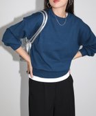 【アンドミー/andme】のクルーネック 長袖 ニット トップス インクブルー|ID: prp329100004707618 ipo3291000000034001493