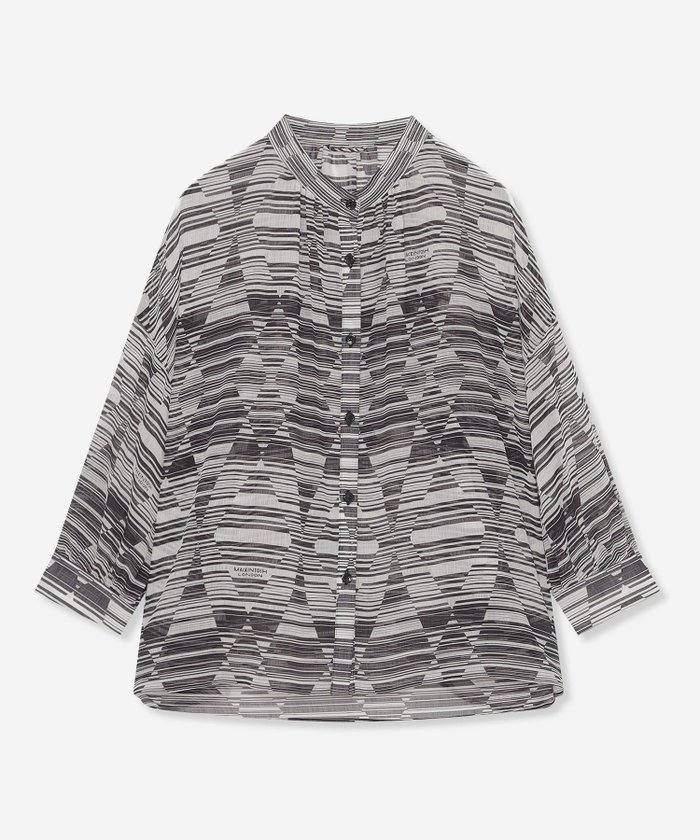 【マッキントッシュ ロンドン/MACKINTOSH LONDON】のダイヤボーダープリントブラウス インテリア・キッズ・メンズ・レディースファッション・服の通販 founy(ファニー) https://founy.com/ ファッション Fashion レディースファッション Fashion for Women トップス・カットソー Cut & Sew Tops シャツ・ブラウス・オフィスカジュアル Elegant Blouses & Button-Ups おすすめ Recommended / Our Picks ウォッシャブル Machine Washable シフォン Chiffon, Lightweight Fabric タンク Tank Top, Sleeveless Top ドレープ Drape, Draping Fabric フロント Front, Front Design プリント Print, Printed Pattern ボーダー Border, Stripe 夏 Summer 春 Spring 秋 Autumn |ID: prp329100004707622 ipo3291000000034001520