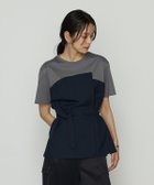 【コムサ/COMME CA】のコンパクトクールローレル天竺 ビスチェレイヤード風カットソー 人気、トレンドファッション・服の通販 founy(ファニー) ファッション Fashion レディースファッション Fashion for Women トップス・カットソー Cut & Sew Tops カットソー・ベーシックTシャツ Cut-and-Sewn Tops / Stretch Tees & Basics ビスチェ Bustiers & Corset Tops / Layered Bustier Style 秋 Autumn カットソー Cut and Sewn Top シルク Silk, 100% Silk シンプル Simple, Minimal スタイリッシュ Stylish, Fashionable ビスチェ Bustier, Corset Top ボトム Bottoms, Lower Wear ループ Loop, Loop Knit 夏 Summer thumbnail 09:ネイビー×グレー|ID: prp329100004707640 ipo3291000000034001670