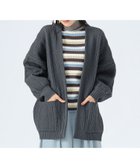 【ビームス ハート/BEAMS HEART】のケーブル柄 着流し カーディガン 人気、トレンドファッション・服の通販 founy(ファニー) ファッション Fashion レディースファッション Fashion for Women トップス・カットソー Cut & Sew Tops カーディガン・羽織り Layered Style Cardigans インナー Innerwear カットソー Cut and Sewn Top カーディガン Cardigan, Knitwear バランス Balance, Style Balance リラックス Relax, Relaxed Fit おすすめ Recommended / Our Picks thumbnail CHARCOAL|ID: prp329100004707650 ipo3291000000034001761