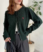 【シーピーシーエム/CPCM】の【U.S. POLO ASSN.】ケーブルカーディガン 人気、トレンドファッション・服の通販 founy(ファニー) ファッション Fashion レディースファッション Fashion for Women トップス・カットソー Cut & Sew Tops カーディガン・羽織り Layered Style Cardigans イタリア Italy インナー Innerwear 腕時計 Wristwatch カーディガン Cardigan, Knitwear コレクション Collection, Seasonal Line タートルネック Turtleneck, High Neck メンズ Men's, Menswear ワンポイント One Point, Statement Accent おすすめ Recommended / Our Picks thumbnail グリーン|ID: prp329100004707654 ipo3291000000034001837