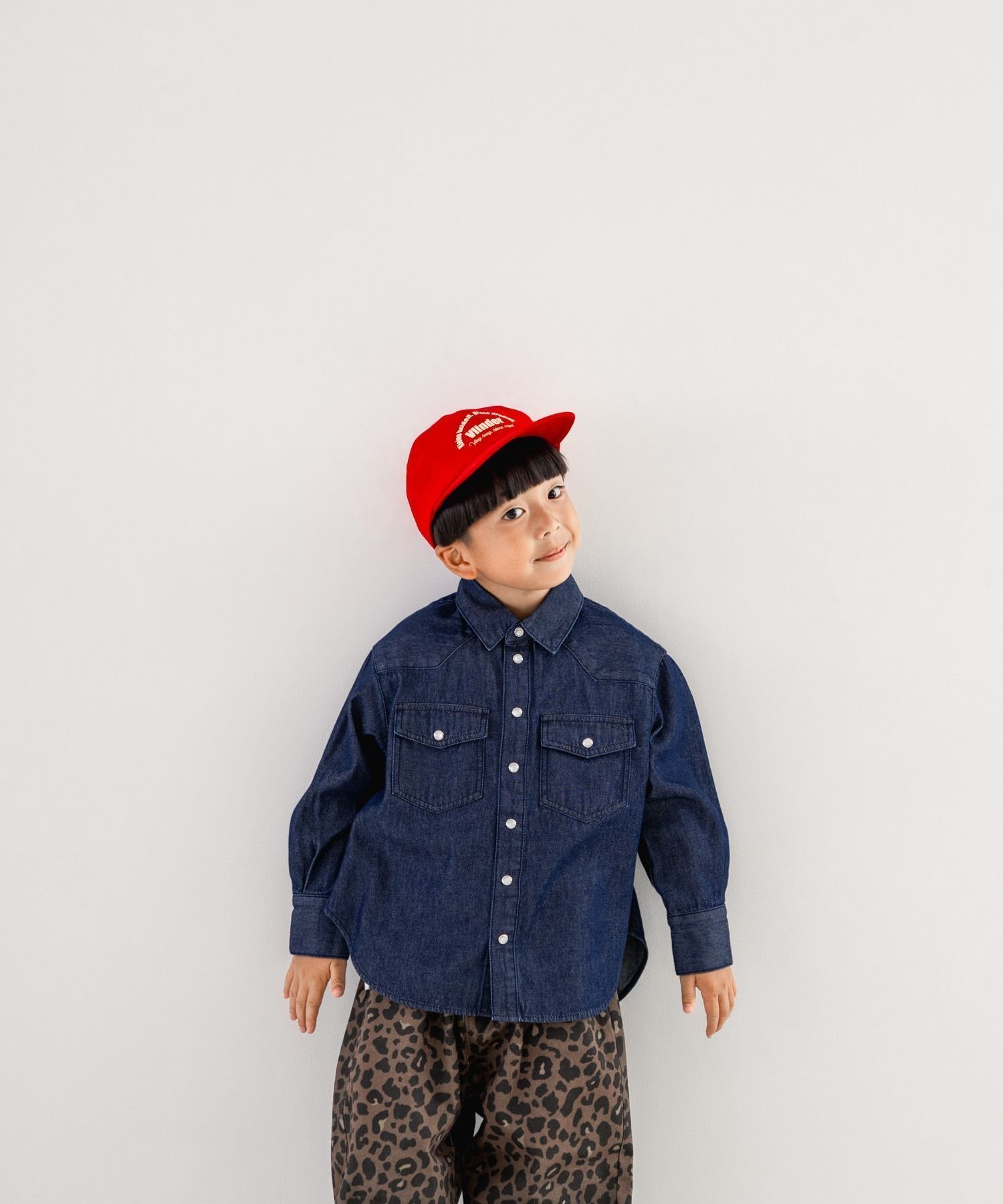 【ローリーズファーム/LOWRYS FARM / KIDS】のデニムシャツLS インテリア・キッズ・メンズ・レディースファッション・服の通販 founy(ファニー) 　ファッション　Fashion　キッズファッション　Fashion for Kids　シンプル　Simple, Minimal　チェック　Check, Plaid, Tartan　デニム　Denim, Jeans Material　ボトム　Bottoms, Lower Wear　秋　Autumn　ワンウォッシュ|ID: prp329100004707682 ipo3291000000034002111