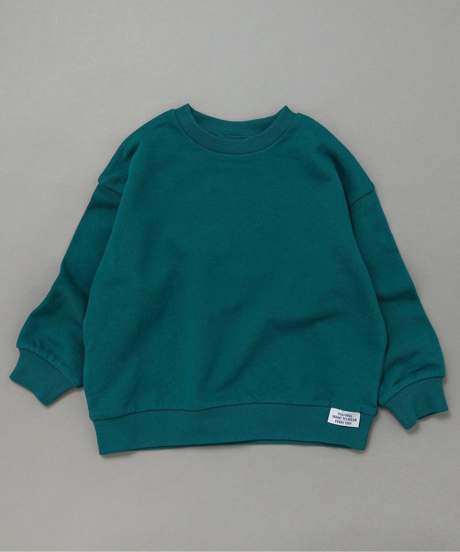 【エフオー オンラインストア/F.O.Online Store / KIDS】のWEB限定 無地ボーダートレーナー インテリア・キッズ・メンズ・レディースファッション・服の通販 founy(ファニー) 　ファッション　Fashion　キッズファッション　Fashion for Kids　2025年　2025　2025-2026秋冬・A/W　Autumn/Winter 2025–26 AW25–26　トレーナー　Sweatshirt, Trainer　ボーダー　Border, Stripe　人気　Popular, Best Seller　無地　Plain, Solid Color　グリーン|ID: prp329100004707712 ipo3291000000034119282