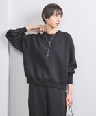 【ユナイテッドアローズ/UNITED ARROWS】のラメ クルーネック スウェット ニット BLACK BLACK|ID: prp329100004707729 ipo3291000000034002524