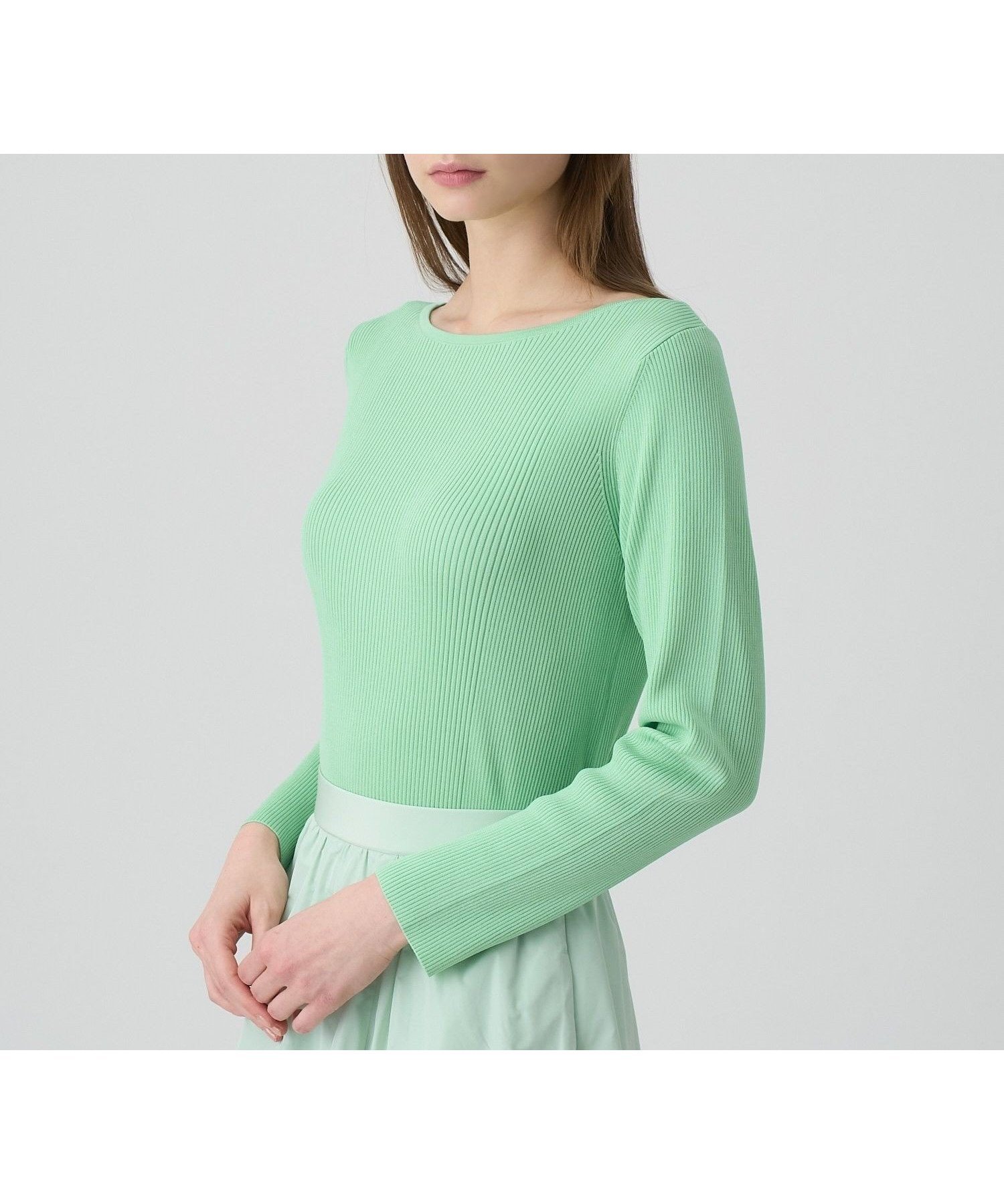 【アナイ/ANAYI】のレーヨンナイロンリブ プルオーバー 人気、トレンドファッション・服の通販 founy(ファニー) 　ファッション　Fashion　レディースファッション　Fashion for Women　トップス・カットソー　Cut & Sew Tops　カジュアルプルオーバー・ニットトップス　Pullovers & Knit Tops / Casual Pullovers　ストレッチ　Stretch, Stretchy Fabric　スマート　Smart, Elegant　S/S・春夏　SS, Spring/Summer, Warm Season　再入荷　Restock / Back in Stock　夏　Summer　 other-1|ID: prp329100004707762 ipo3291000000034002840