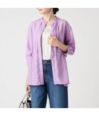【ニューヨーカー/NEWYORKER】のライトダンガリー 7分袖ドローストリングブラウス 人気、トレンドファッション・服の通販 founy(ファニー) ファッション Fashion レディースファッション Fashion for Women トップス・カットソー Cut & Sew Tops シャツ・ブラウス・オフィスカジュアル Elegant Blouses & Button-Ups スタンド Stand Collar, Upright Stand チュニック Tunic, Long Top ドローストリング Drawstring, Pull Cord フロント Front, Front Design ラベンダー Lavender A/W・秋冬 Autumn/Winter thumbnail ラベンダー|ID: prp329100004707814 ipo3291000000034003284