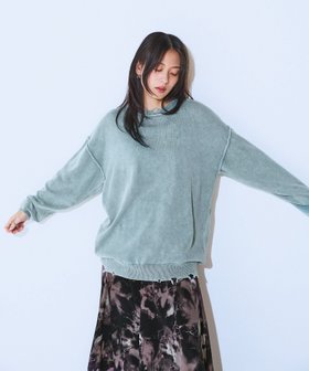 【ジーナシス/JEANASiS】の12Gストーンウォッシュカットライクプルオーバー 人気、トレンドファッション・服の通販 founy(ファニー) ファッション Fashion レディースファッション Fashion for Women トップス・カットソー Cut & Sew Tops カジュアルプルオーバー・ニットトップス Pullovers & Knit Tops / Casual Pullovers おすすめ Recommended / Our Picks インナー Innerwear シンプル Simple, Minimal ダメージ Distressed, Destroyed デニム Denim, Jeans Material フレア Flare, Flared 長袖 Long Sleeve, Full Sleeve |ID:prp329100004707826