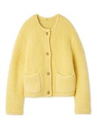 【ミラオーウェン/Mila Owen】の金釦ムートンライクボアニットカーディガン YEL[032]|ID: prp329100004707828 ipo3291000000034573948