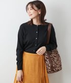 【ニューヨーカー/NEWYORKER】の【手洗い可能】キャッシュウール クルーネックカーディガン ブラック|ID: prp329100004707871 ipo3291000000034003813