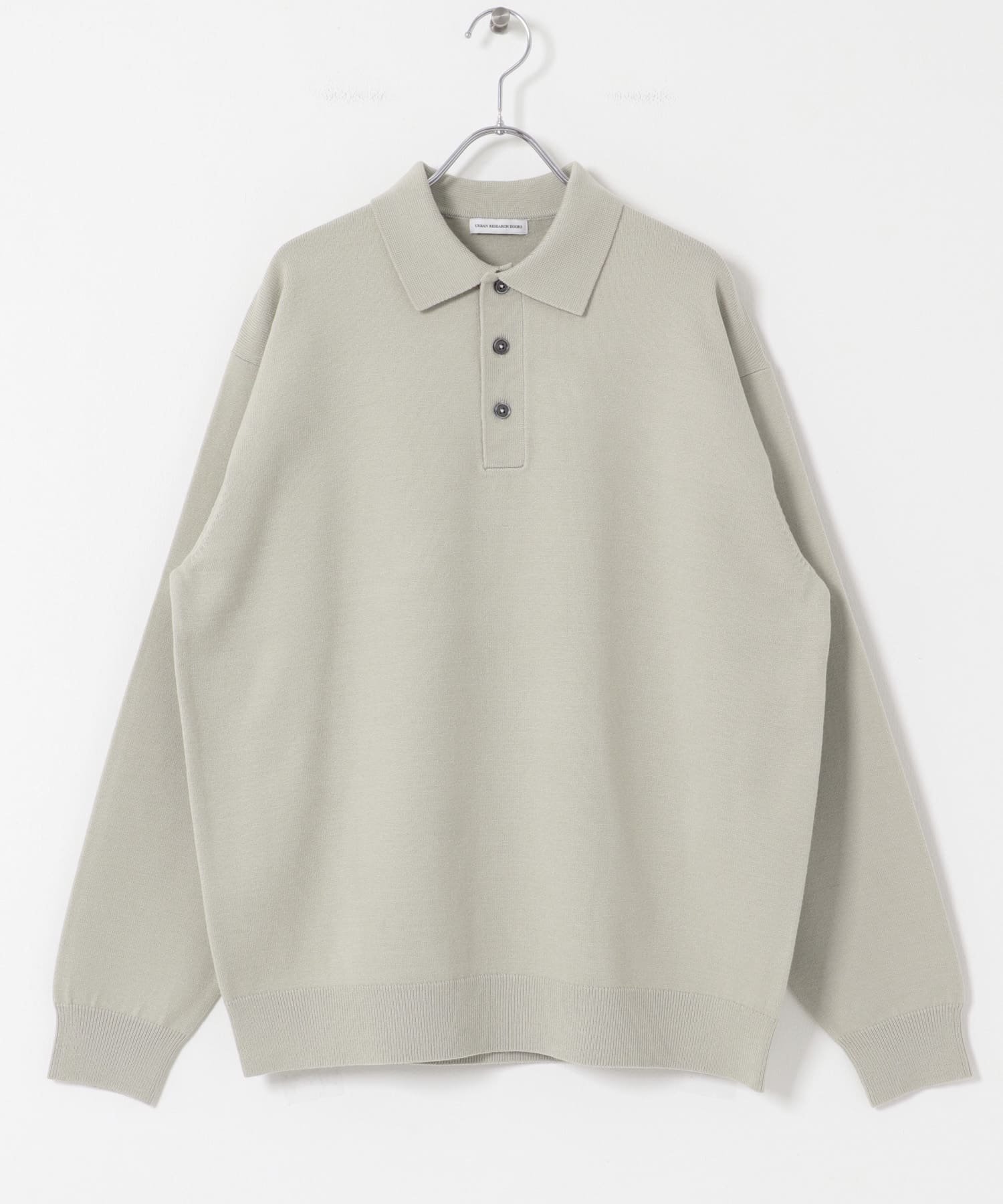 【アーバンリサーチ ドアーズ/URBAN RESEARCH DOORS / MEN】の『XLサイズ/WEB限定/仁村紗和さん着用』『UR TECH 200日ニット』 ポロシャツ インテリア・キッズ・メンズ・レディースファッション・服の通販 founy(ファニー) 　ファッション　Fashion　メンズファッション　Fashion for Men　2025年　2025　2025-2026秋冬・A/W　Autumn/Winter 2025–26 AW25–26　冬　Winter / This Winter　おすすめ　Recommended / Our Picks　ポロシャツ　Polo Shirt, Collared Tee　A/W・秋冬　Autumn/Winter　L/GRY|ID: prp329100004707882 ipo3291000000034278175