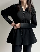 【リエディ/Re:EDIT】のスポンジニットペプラムカーディガン 人気、トレンドファッション・服の通販 founy(ファニー) ファッション Fashion レディースファッション Fashion for Women トップス・カットソー Cut & Sew Tops ニット Knit Tops & Sweaters カーディガン・羽織り Layered Style Cardigans おすすめ Recommended / Our Picks コンパクト Compact, Small Size シルバー Silver, Metallic Silver スラックス Slacks, Dress Pants バランス Balance, Style Balance フェミニン Feminine, Girly フレア Flare, Flared ペプラム Peplum, Flared Hem ボトム Bottoms, Lower Wear thumbnail ブラック|ID: prp329100004707884 ipo3291000000034003923