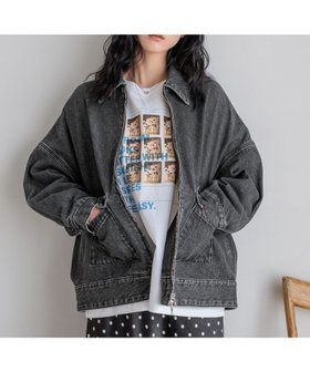 【ローリーズファーム/LOWRYS FARM】のデニムZIPブルゾン 人気、トレンドファッション・服の通販 founy(ファニー) ファッション Fashion レディースファッション Fashion for Women アウター Coat / Outerwear Collection ブルゾンジャケット・スポーティアウター Blouson Jackets インナー Innerwear スウェット / スエット Sweatshirt, Sweatwear スタイリッシュ Stylish, Fashionable デニム Denim, Jeans Material トレンド Trend, Trending Now バランス Balance, Style Balance ブルゾン Blouson, Bomber Jacket ベーシック Basic, Essential ロング Long, Long-Length |ID:prp329100004707904
