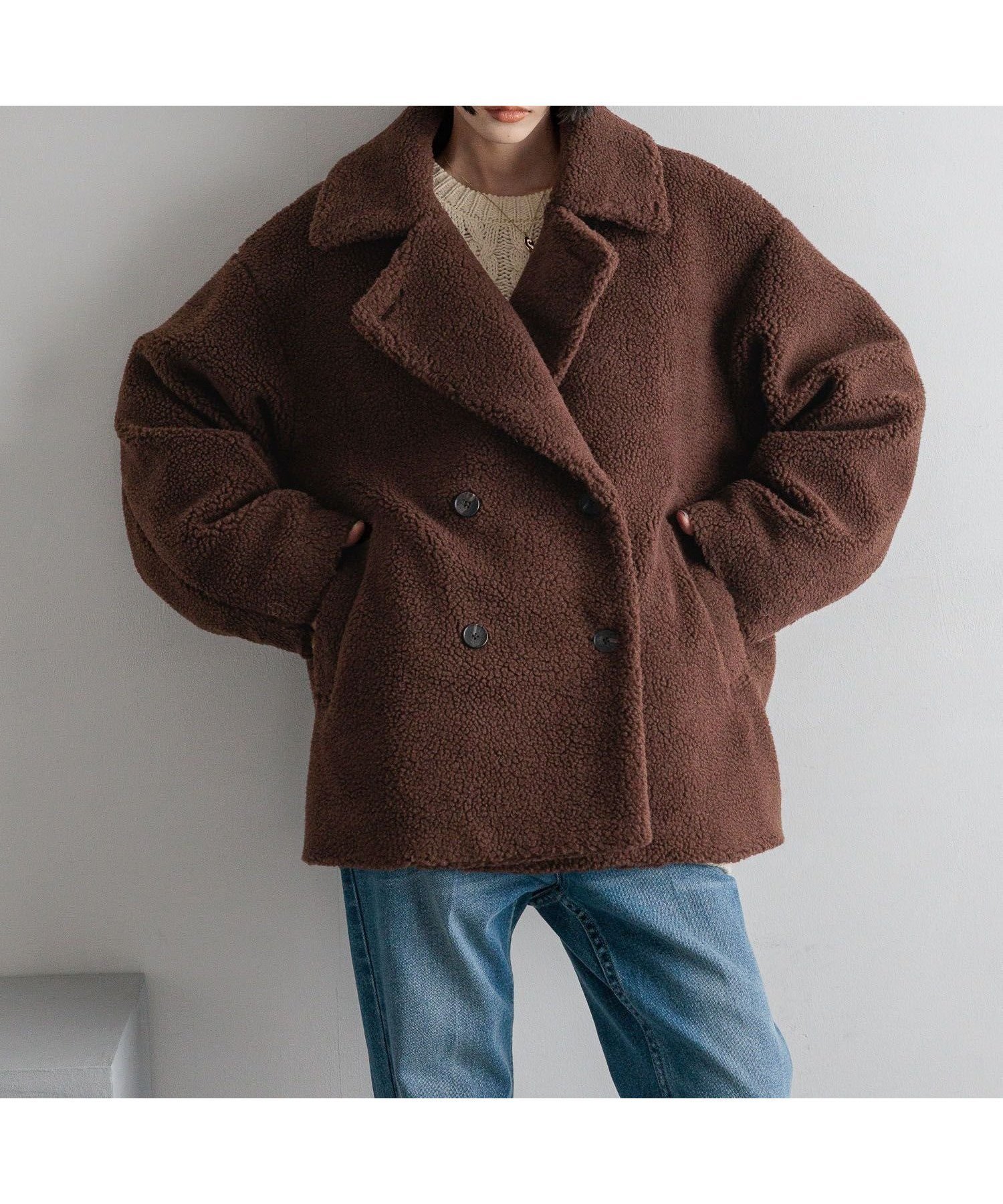 【ローリーズファーム/LOWRYS FARM】の2WAYエリボアコート 人気、トレンドファッション・服の通販 founy(ファニー) 　ファッション　Fashion　レディースファッション　Fashion for Women　アウター　Coat / Outerwear Collection　コート・ロングコート・ピーコート　Long Coats, Peacoats & More　ショート　Short, Short Length　ボトム　Bottoms, Lower Wear　ロング　Long, Long-Length　ワイド　Wide, Wide Fit　 other-1|ID: prp329100004707905 ipo3291000000034004120