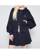 【ファーファー/FURFUR】の【WEB・一部店舗限定カラー】ロゴ刺繍ジップアップフーディー 人気、トレンドファッション・服の通販 founy(ファニー) ファッション Fashion レディースファッション Fashion for Women なめらか Smooth, Silky Texture スマート Smart, Elegant スリーブ Sleeve, Long Sleeve / Short Sleeve セットアップ Set-Up, Coordinated Outfit トレンド Trend, Trending Now フレア Flare, Flared thumbnail NVY[089]|ID: prp329100004707913 ipo3291000000034004194