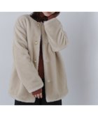 【ナチュラル ビューティー ベーシック/NATURAL BEAUTY BASIC】のフェイクファーノーカラーハーフコート 人気、トレンドファッション・服の通販 founy(ファニー) ファッション Fashion レディースファッション Fashion for Women アウター Coat / Outerwear Collection コート・ロングコート・ピーコート Long Coats, Peacoats & More おすすめ Recommended / Our Picks フェイクファー Faux Fur, Imitation Fur thumbnail ベージュ|ID: prp329100004708500 ipo3291000000034007357