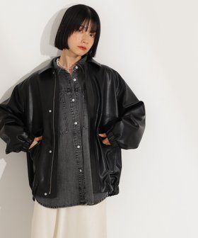 【エヌ ナチュラルビューティーベーシック/N.Natural Beauty basic】のフェイクレザーステンカラーブルゾン 人気、トレンドファッション・服の通販 founy(ファニー) ファッション Fashion レディースファッション Fashion for Women アウター Coat / Outerwear Collection ブルゾンジャケット・スポーティアウター Blouson Jackets シンプル Simple, Minimal フェイクレザー Faux Leather, PU Leather フェミニン Feminine, Girly ブルゾン Blouson, Bomber Jacket リラックス Relax, Relaxed Fit 今季 This Season, Current Season 軽量 Lightweight, Ultra Light |ID:prp329100004708506