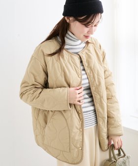 【ルクールブラン/le.coeur blanc】のAL リバーシブルキルティングブルゾン 人気、トレンドファッション・服の通販 founy(ファニー) ファッション Fashion レディースファッション Fashion for Women アウター Coat / Outerwear Collection ブルゾンジャケット・スポーティアウター Blouson Jackets 秋 Autumn キルティング Quilted, Quilting コーデュロイ Corduroy, Cord Fabric シンプル Simple, Minimal ドット Polka Dot, Dot Pattern バランス Balance, Style Balance パイピング Piping, Trim Design フレンチ French, French Style ポケット Pocket, Pocket Detail リバーシブル Reversible, Two-Sided ロング Long, Long-Length エレガント 上品 Elegant |ID:prp329100004708525
