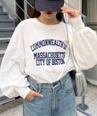 【チャオパニックティピー/CIAOPANIC TYPY】のUSAコットンプリント袖ボリュームスリーブロゴロンTee ホワイト|ID: prp329100004708533 ipo3291000000034125146