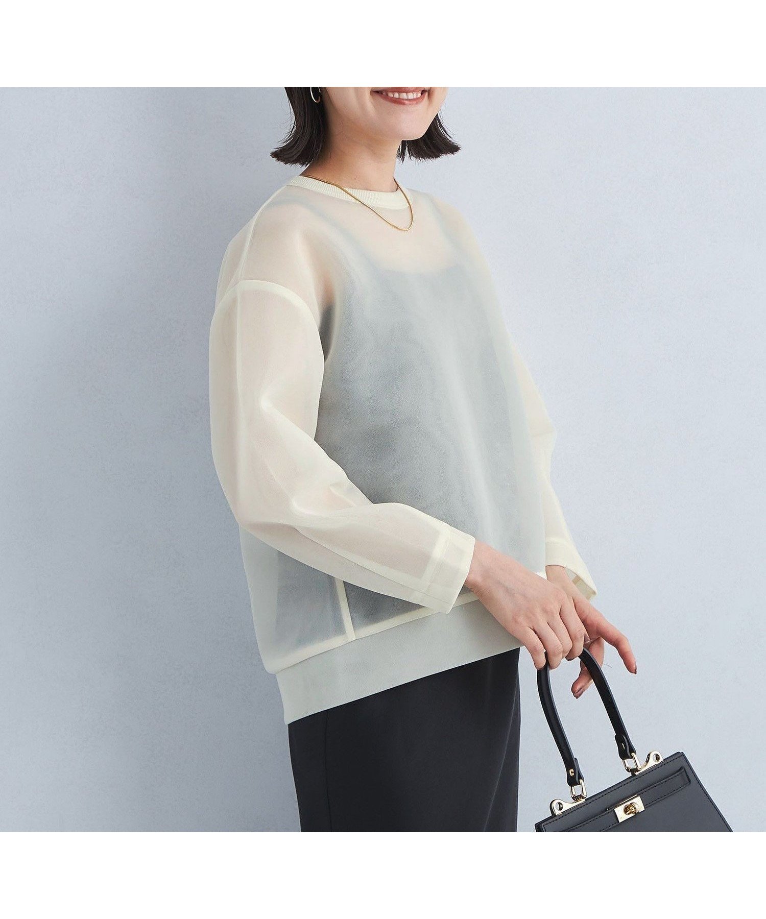 【ユナイテッドアローズ/UNITED ARROWS】のシアー ダンボール コクーン プルオーバー 人気、トレンドファッション・服の通販 founy(ファニー) 　ファッション　Fashion　レディースファッション　Fashion for Women　トップス・カットソー　Cut & Sew Tops　カジュアルプルオーバー・ニットトップス　Pullovers & Knit Tops / Casual Pullovers　インナー　Innerwear　春　Spring　秋　Autumn　コクーン　Cocoon, Cocoon Silhouette　シアー　Sheer, See-Through　フォルム　Silhouette, Form　ボトム　Bottoms, Lower Wear　リラックス　Relax, Relaxed Fit　ロング　Long, Long-Length　ワイド　Wide, Wide Fit　冬　Winter / This Winter　アウトレット　Outlet / Clearance　おすすめ　Recommended / Our Picks　 other-1|ID: prp329100004708538 ipo3291000000034007720