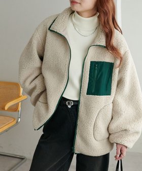 【ディスコート/Discoat】の【WEB限定】配色オーバーブルゾン 人気、トレンドファッション・服の通販 founy(ファニー) ファッション Fashion レディースファッション Fashion for Women アウター Coat / Outerwear Collection ブルゾンジャケット・スポーティアウター Blouson Jackets インナー Innerwear シンプル Simple, Minimal ジャケット Jacket, Outerwear パイピング Piping, Trim Design ブルゾン Blouson, Bomber Jacket ベーシック Basic, Essential ポケット Pocket, Pocket Detail |ID:prp329100004708586
