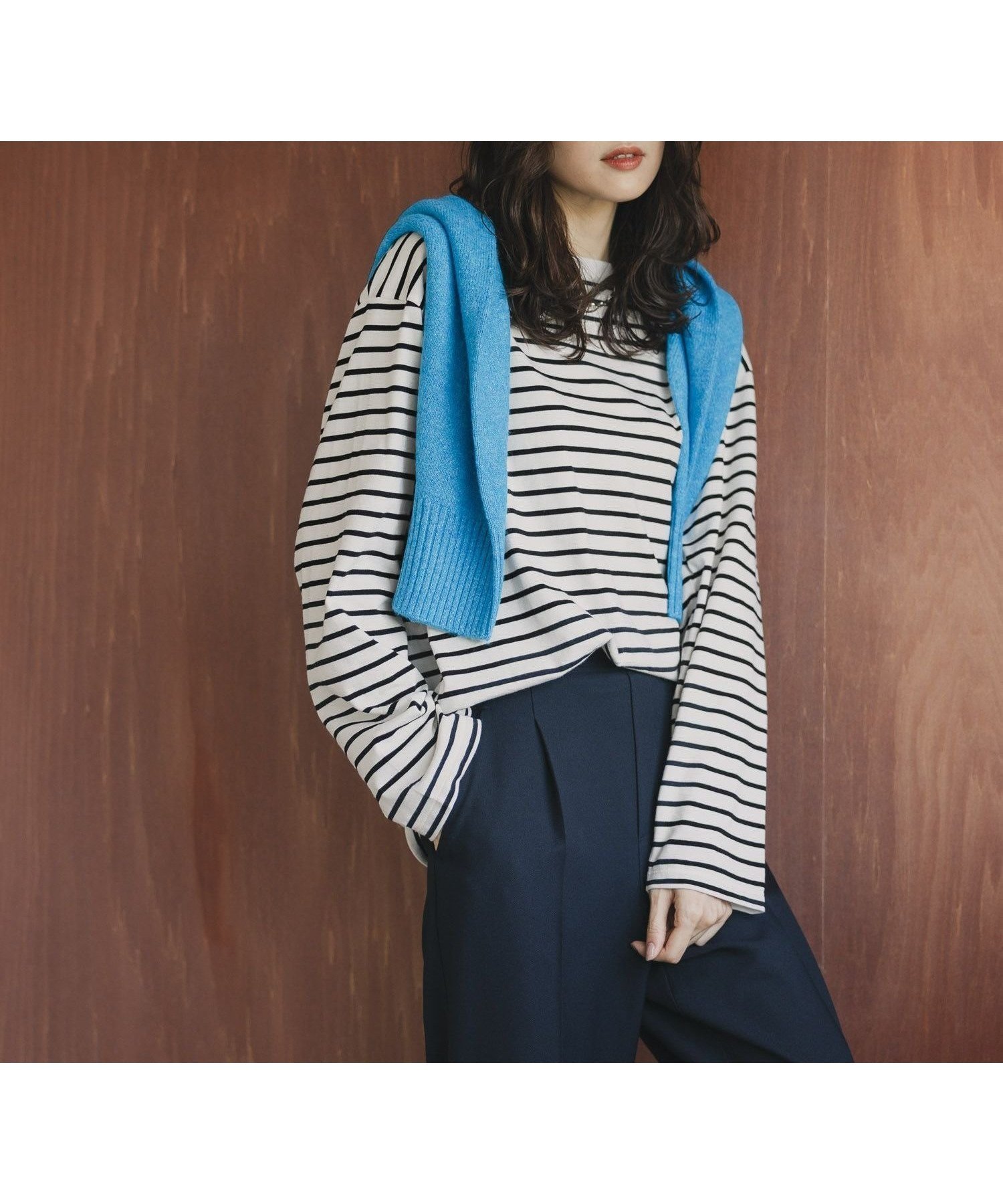 【グローバルワーク/GLOBAL WORK】のFffit エフィット/天竺ボーダーTシャツ長袖/一部店舗限定/580823 人気、トレンドファッション・服の通販 founy(ファニー)  ファッション Fashion レディースファッション Fashion for Women トップス・カットソー Cut & Sew Tops シャツ・ブラウス・オフィスカジュアル Elegant Blouses & Button-Ups ロングTシャツ・Tシャツ Longline T-Shirts & Tees おすすめ Recommended / Our Picks インナー Innerwear ジャケット Jacket, Outerwear フィット Fit, Slim Fit ボーダー Border, Stripe ロング Long, Long-Length 吸水 Absorbent, Quick-Dry 長袖 Long Sleeve, Full Sleeve  other-1|ID: prp329100004708618 ipo3291000000034361813