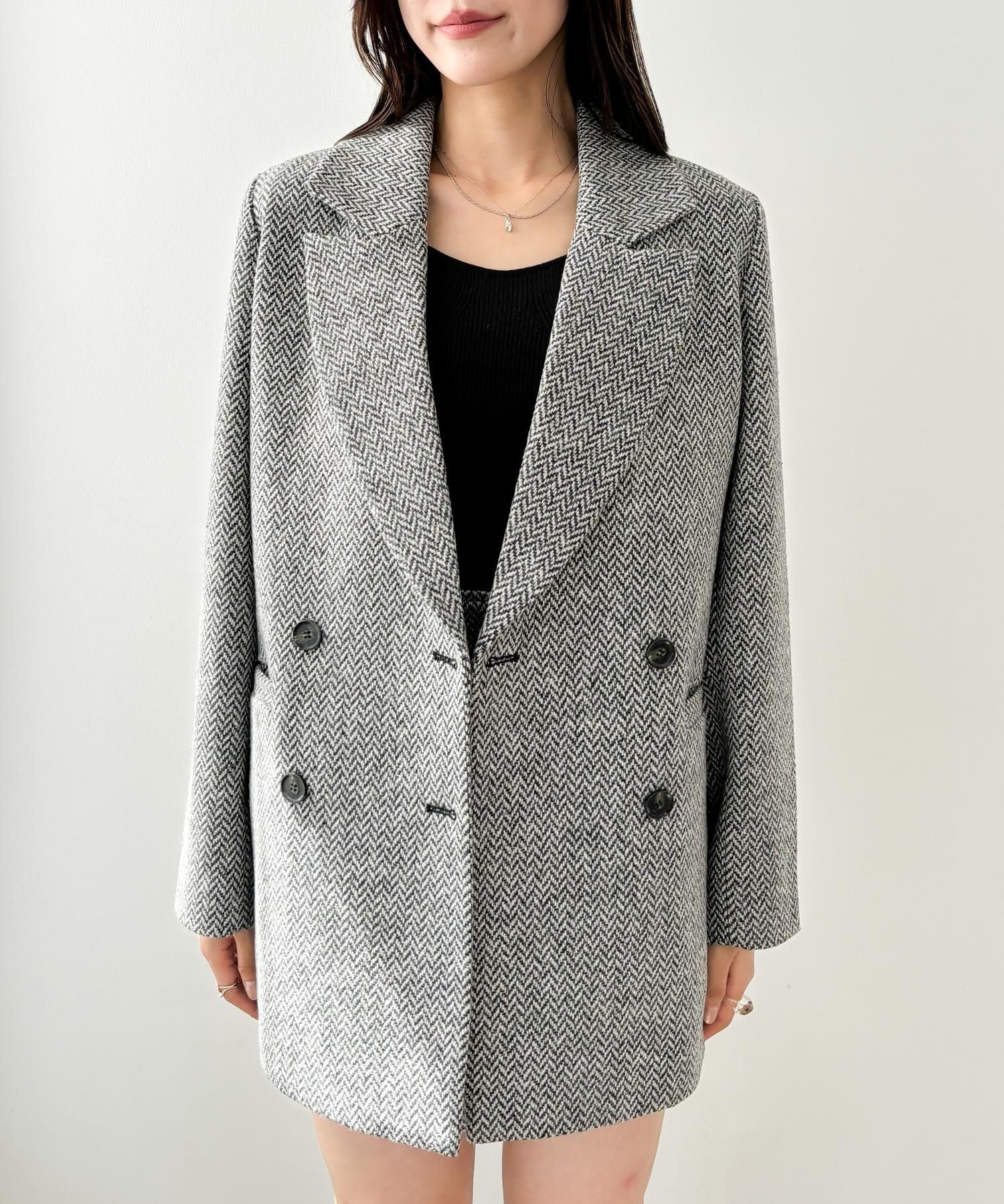 【ヘザー/Heather】のWinter Big Jacket インテリア・キッズ・メンズ・レディースファッション・服の通販 founy(ファニー) 　ファッション　Fashion　レディースファッション　Fashion for Women　アウター　Coat / Outerwear Collection　レディースジャケット・軽アウター　Jackets　冬　Winter / This Winter　おすすめ　Recommended / Our Picks　クラシック　Classic, Timeless Style　ジャケット　Jacket, Outerwear　ダウン　Down, Puffer　ビッグ　Big, Oversized　フォーマル　Formal, Dressy　ボトム　Bottoms, Lower Wear　ミニスカート　Mini Skirt, Short Skirt　ラップ　Wrap, Wrap Design　ブラック系|ID: prp329100004708619 ipo3291000000034008947