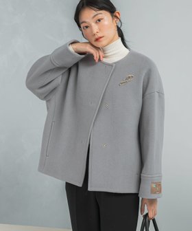 【アーバンリサーチ ロッソ/URBAN RESEARCH ROSSO】のLA TORREショートノーカラーコート 人気、トレンドファッション・服の通販 founy(ファニー) ファッション Fashion レディースファッション Fashion for Women アウター Coat / Outerwear Collection コート・ロングコート・ピーコート Long Coats, Peacoats & More イタリア Italy ショート Short, Short Length フォーマル Formal, Dressy ミドル Middle Length, Mid Height ワンポイント One Point, Statement Accent A/W・秋冬 Autumn/Winter 冬 Winter / This Winter 2025年 2025 2025-2026秋冬・A/W Autumn/Winter 2025–26 AW25–26 |ID:prp329100004708633