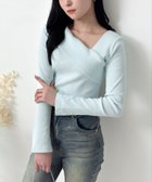 【クリア/clear】の袖スリットクロスリブカットソー 人気、トレンドファッション・服の通販 founy(ファニー) ファッション Fashion レディースファッション Fashion for Women トップス・カットソー Cut & Sew Tops カットソー・ベーシックTシャツ Cut-and-Sewn Tops / Stretch Tees & Basics おすすめ Recommended / Our Picks アクセサリー Fashion Accessories カットソー Cut and Sewn Top スリット Slit, Slit Detail フィット Fit, Slim Fit フレア Flare, Flared マーメイド Mermaid, Fishtail Silhouette エレガント 上品 Elegant thumbnail SAX|ID: prp329100004708637 ipo3291000000034009154