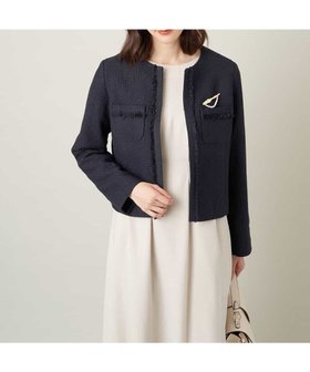 【アー ヴェー ヴェー/a.v.v】の【セットアップ対応】ツイードノーカラージャケット 人気、トレンドファッション・服の通販 founy(ファニー) ファッション Fashion レディースファッション Fashion for Women アウター Coat / Outerwear Collection レディースジャケット・軽アウター Jackets ノーカラージャケット / シンプル上品コーデ Collarless Jackets コンパクト Compact, Small Size シフォン Chiffon, Lightweight Fabric ジャケット Jacket, Outerwear セットアップ Set-Up, Coordinated Outfit ツイード Twill, Twill Weave デニム Denim, Jeans Material 定番 Standard, Basic Item パターン Pattern, Design Print フォーマル Formal, Dressy フリンジ Fringe, Tassel フロント Front, Front Design ポケット Pocket, Pocket Detail 再入荷 Restock / Back in Stock おすすめ Recommended / Our Picks エレガント 上品 Elegant セレモニー Ceremony 入学式 Entrance Ceremony 卒業式 Graduation Ceremony ビジネス 仕事 通勤 Business / Work / Commuting |ID:prp329100004708638