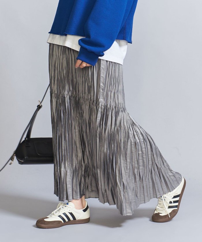 【ユナイテッドアローズ/UNITED ARROWS】のチンツ ランダムプリーツ スカート インテリア・キッズ・メンズ・レディースファッション・服の通販 founy(ファニー) https://founy.com/ ファッション Fashion レディースファッション Fashion for Women スカート Skirts プリーツスカート / 上品フェミニンスタイル Pleated Skirts スウェット / スエット Sweatshirt, Sweatwear タフタ Taffeta, Structured Fabric プリーツ Pleats, Pleated ランダム Random, Irregular A/W・秋冬 Autumn/Winter アウトレット Outlet / Clearance |ID: prp329100004708662 ipo3291000000034009488