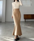 【ジュノア/JUNOAH】のハイウエストサイドスリットスカート ベージュ|ID: prp329100004708663 ipo3291000000034009501