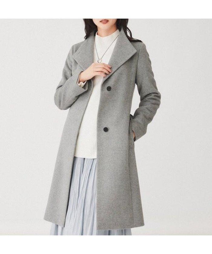 【アンタイトル/UNTITLED】の【日本製】2WAYスタンドカラーロングコート インテリア・キッズ・メンズ・レディースファッション・服の通販 founy(ファニー) https://founy.com/ ファッション Fashion レディースファッション Fashion for Women アウター Coat / Outerwear Collection コート・ロングコート・ピーコート Long Coats, Peacoats & More キュプラ Cupro, Eco Fabric スタンド Stand Collar, Upright Stand ストライプ Stripe, Striped Pattern スマート Smart, Elegant チェーン Chain, Chain Strap エレガント 上品 Elegant 日本製 Made In Japan |ID: prp329100004708670 ipo3291000000034009597
