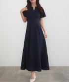 【ジュノア/JUNOAH】のCENEA キーネックタックデザインワンピース ネイビー|ID: prp329100004708692 ipo3291000000034009961
