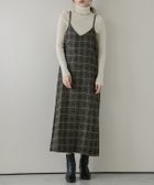 【ラジュール/Lajour】のIラインキャミワンピース ブラックチェック|ID: prp329100004708709 ipo3291000000034578334