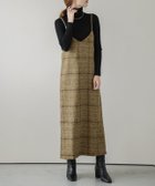 【ラジュール/Lajour】のIラインキャミワンピース ブラウンチェック|ID: prp329100004708709 ipo3291000000034578335