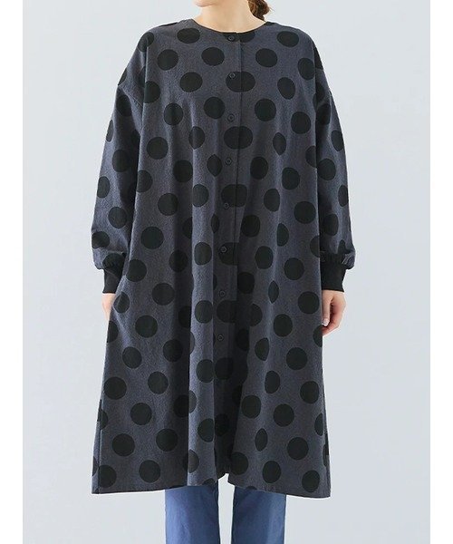 【ルディックパーク/LUDIC PARK】のドットガラワンピース インテリア・キッズ・メンズ・レディースファッション・服の通販 founy(ファニー) 　ファッション　Fashion　レディースファッション　Fashion for Women　ワンピース　Dresses　ドット　Polka Dot, Dot Pattern　黒|ID: prp329100004708721 ipo3291000000034010319