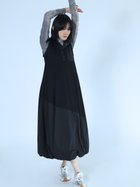 【ラシュッド/LASUD】のバックアジャスターバルーンワンピース ブラック|ID: prp329100004708727 ipo3291000000034010369