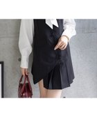 【クリア/clear】のイレギュラープリーツミニキャミワンピ BK|ID: prp329100004708743 ipo3291000000034010507