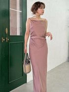 【フレイ アイディー/FRAY I.D】のドレープサテンキャミワンピース/ウォッシャブル 人気、トレンドファッション・服の通販 founy(ファニー) ファッション Fashion レディースファッション Fashion for Women ワンピース Dresses キャミソールワンピース Camisole Dresses アシンメトリー Asymmetrical Style ウォッシャブル Machine Washable エレガント 上品 Elegant カッティング Cutting Detail サテン Satin, Glossy Fabric スマート Smart, Elegant デコルテ Décolleté, Neckline ドレープ Drape, Draping Fabric 人気 Popular, Best Seller 夏 Summer thumbnail PNK[066]|ID: prp329100004708758 ipo3291000000034010702