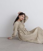 【エヌ ナチュラルビューティーベーシック/N.Natural Beauty basic】のビスチェ切替シャーリングワンピース ベージュ|ID: prp329100004708771 ipo3291000000034010998